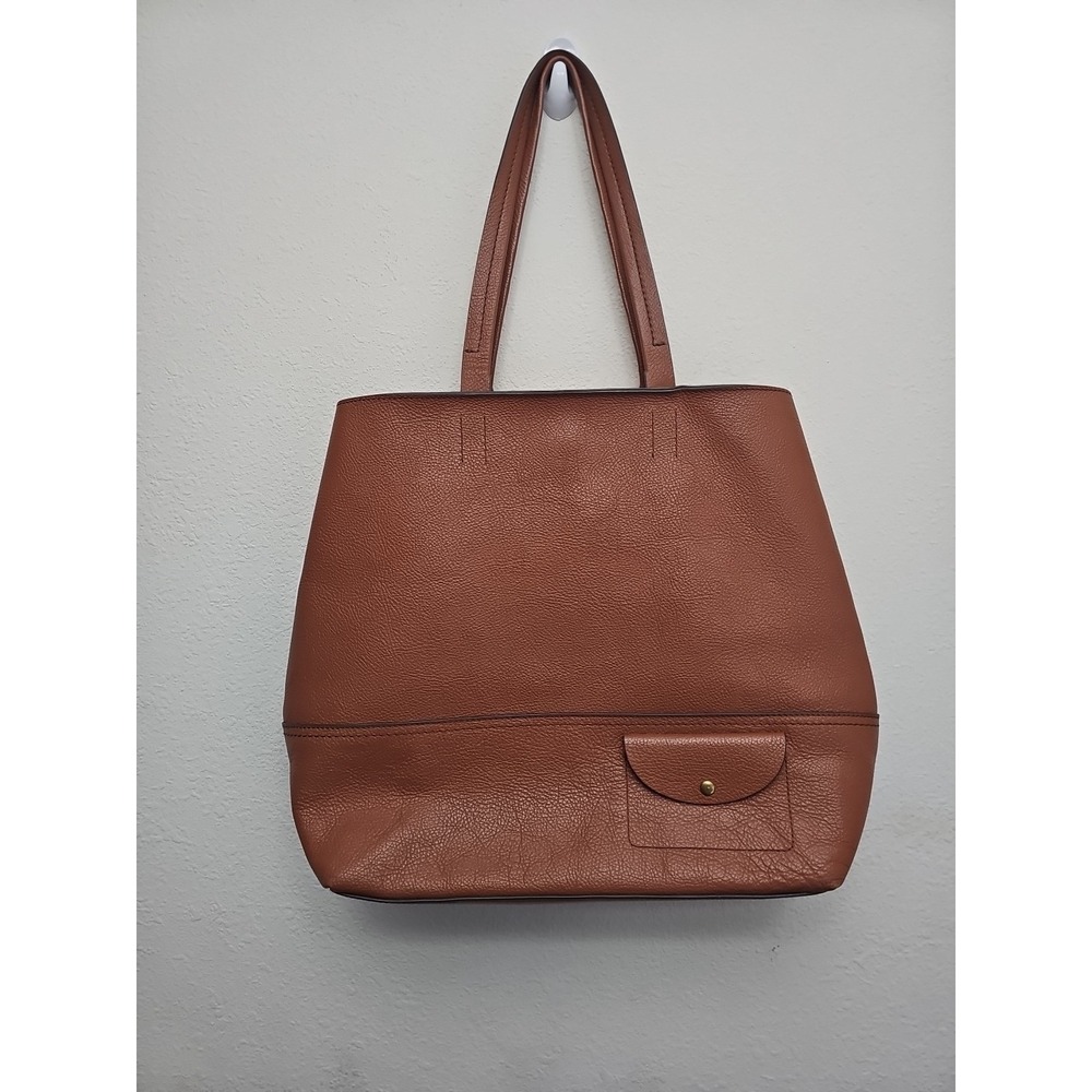 JCrew All-Day Tote Roasted Chestnut F5237 Leather